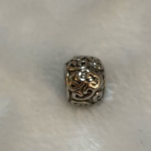 925 Sterling Silver Filigree Slider Charm (only selling charm)
